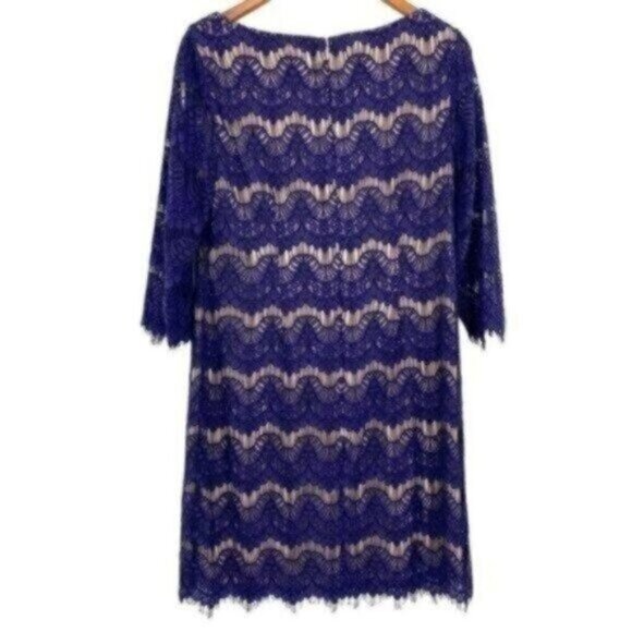 Jessica Howard Women's Lace Illusion Sheath Dress - Picture 10 of 15